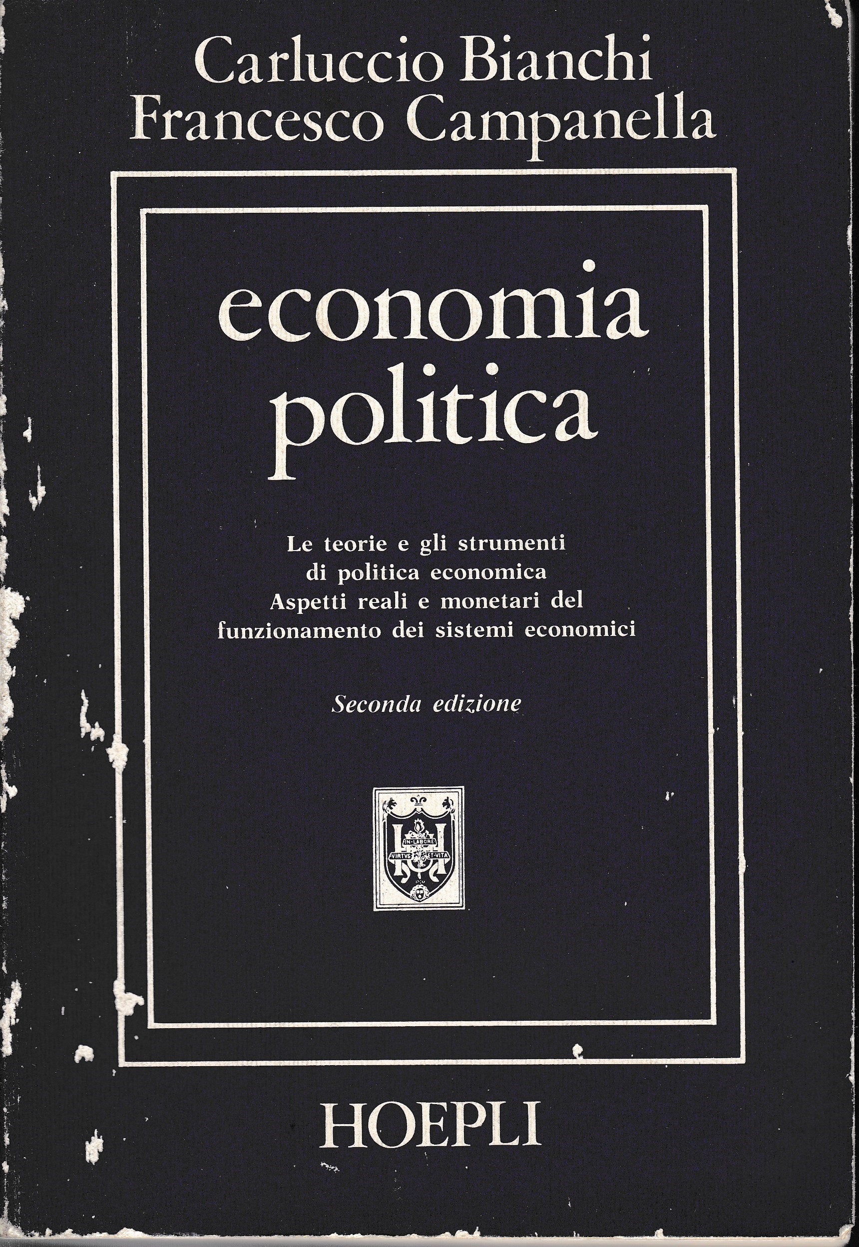 Economia politica - copertina
