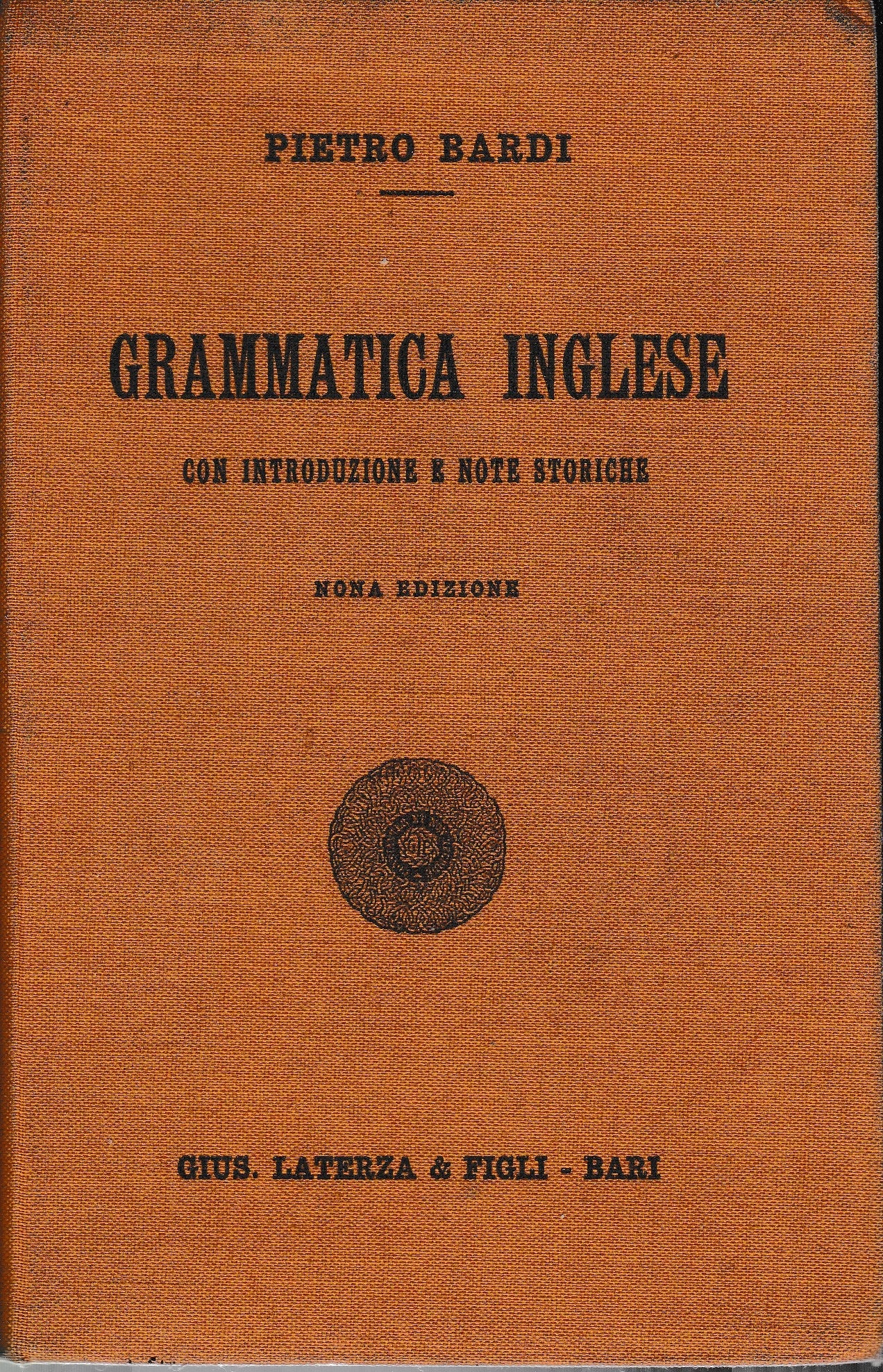 Grammatica inglese con introduzione e note storiche - copertina