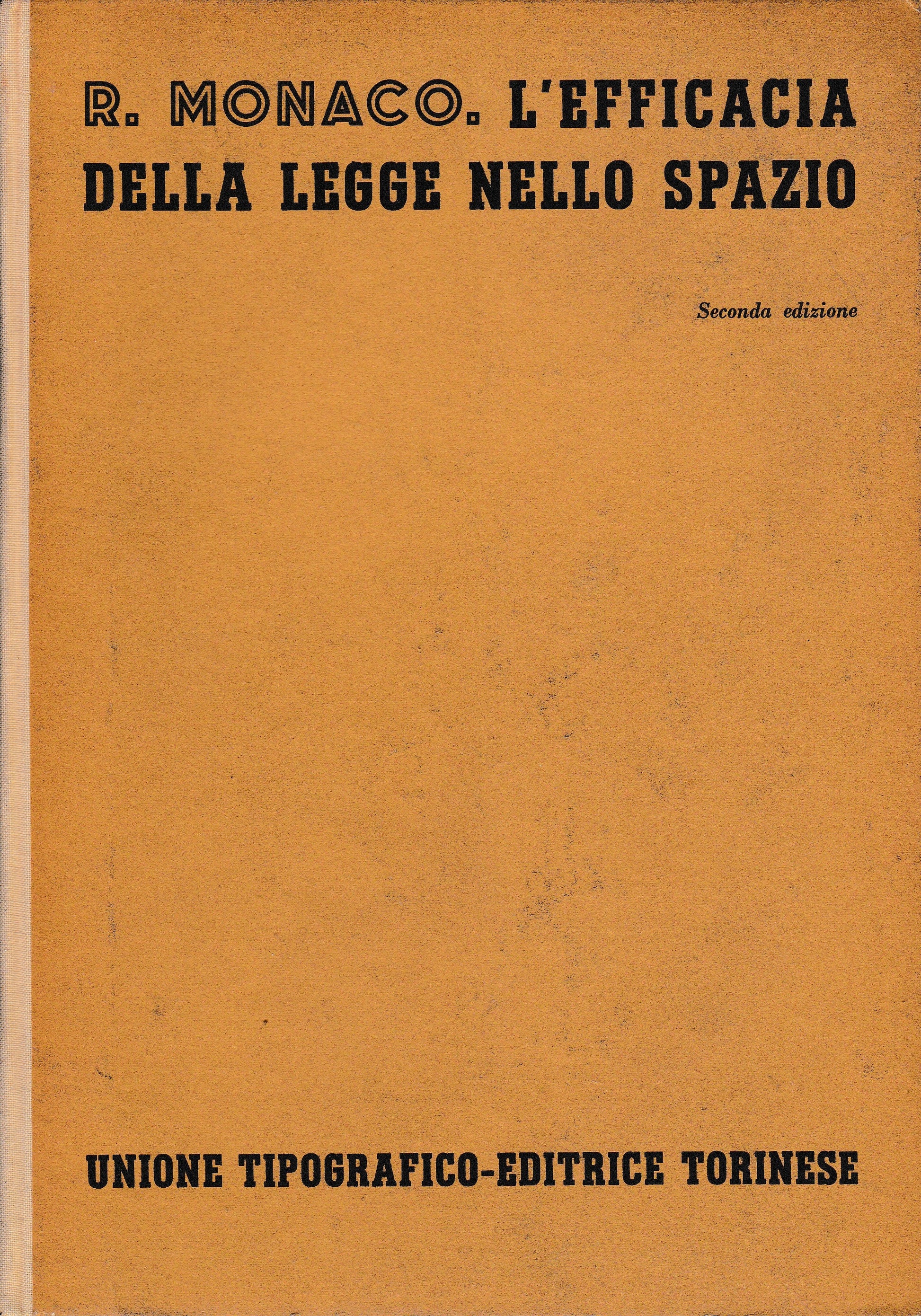 L'efficacia della legge nello spazio - copertina