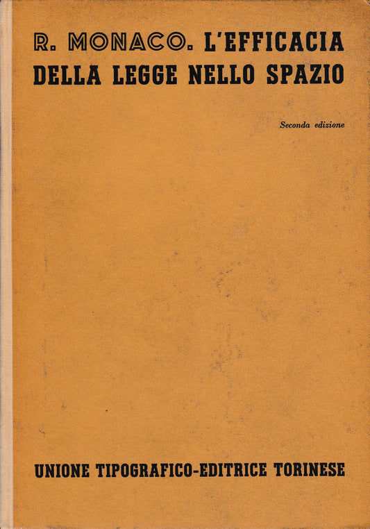 L'efficacia della legge nello spazio - copertina
