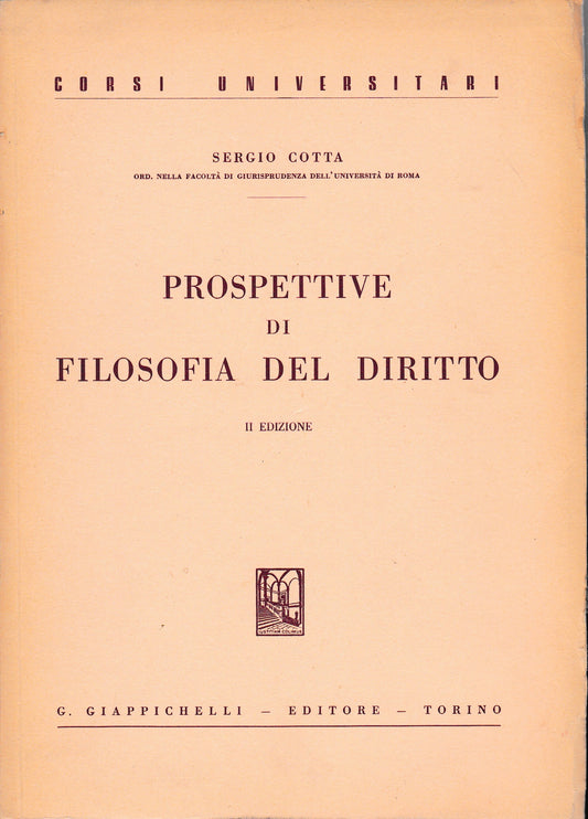Prospettive di filosofia del diritto - copertina