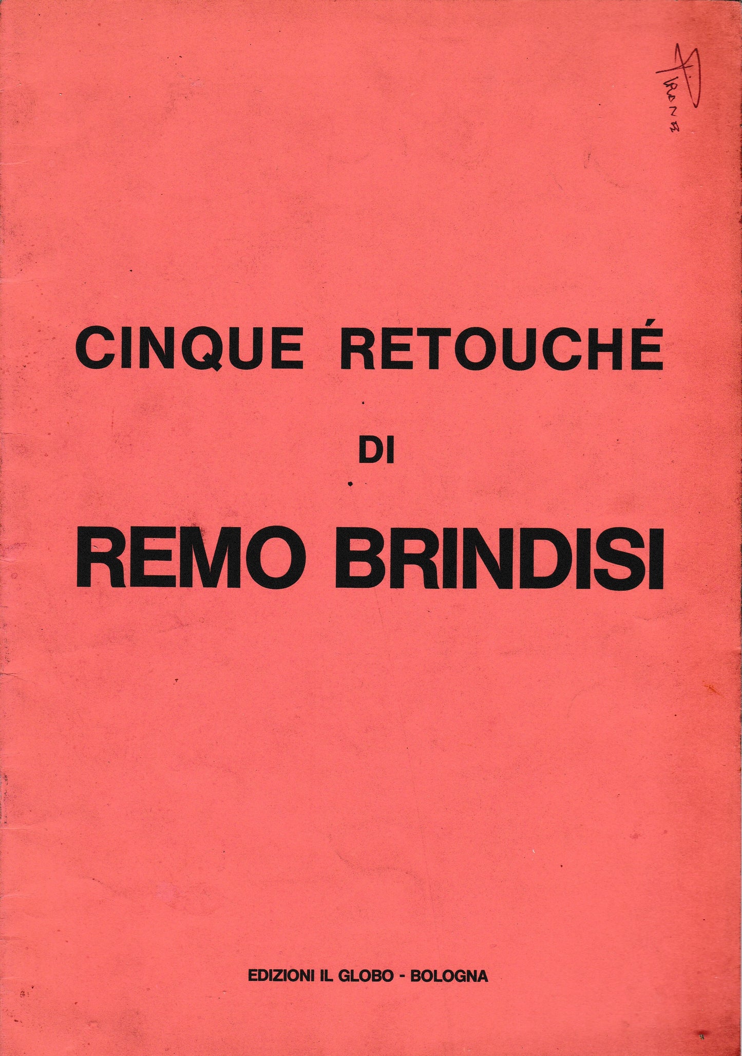 Cinque retouché di Remo Brindisi - copertina