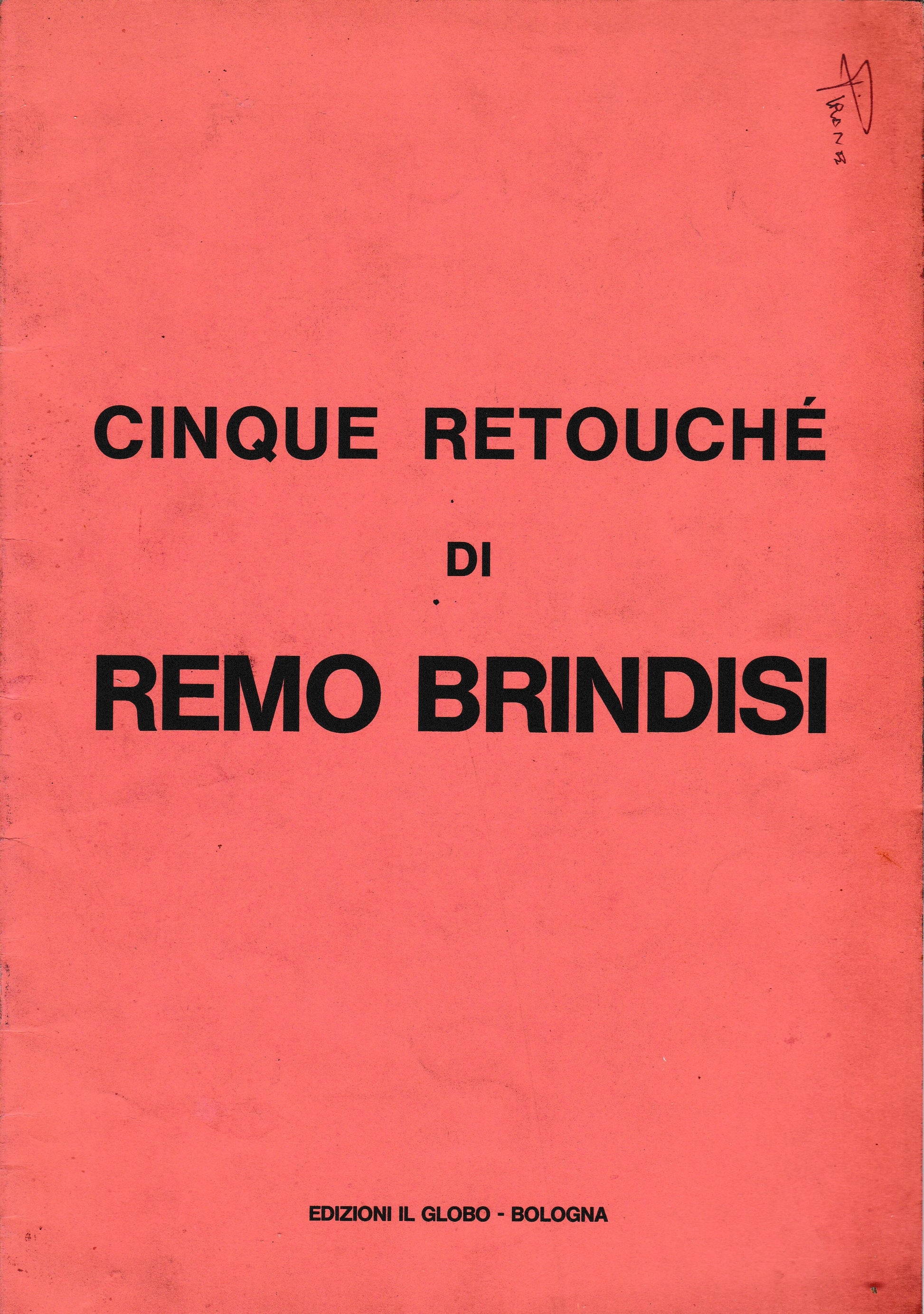 Cinque retouché di Remo Brindisi - copertina
