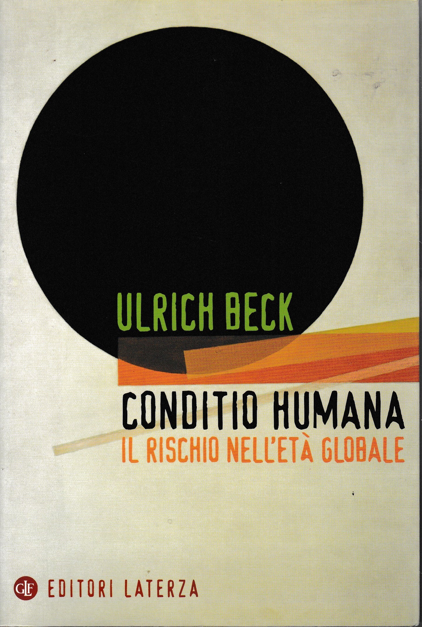 Conditio humana. Il rischio nell'età globale - copertina