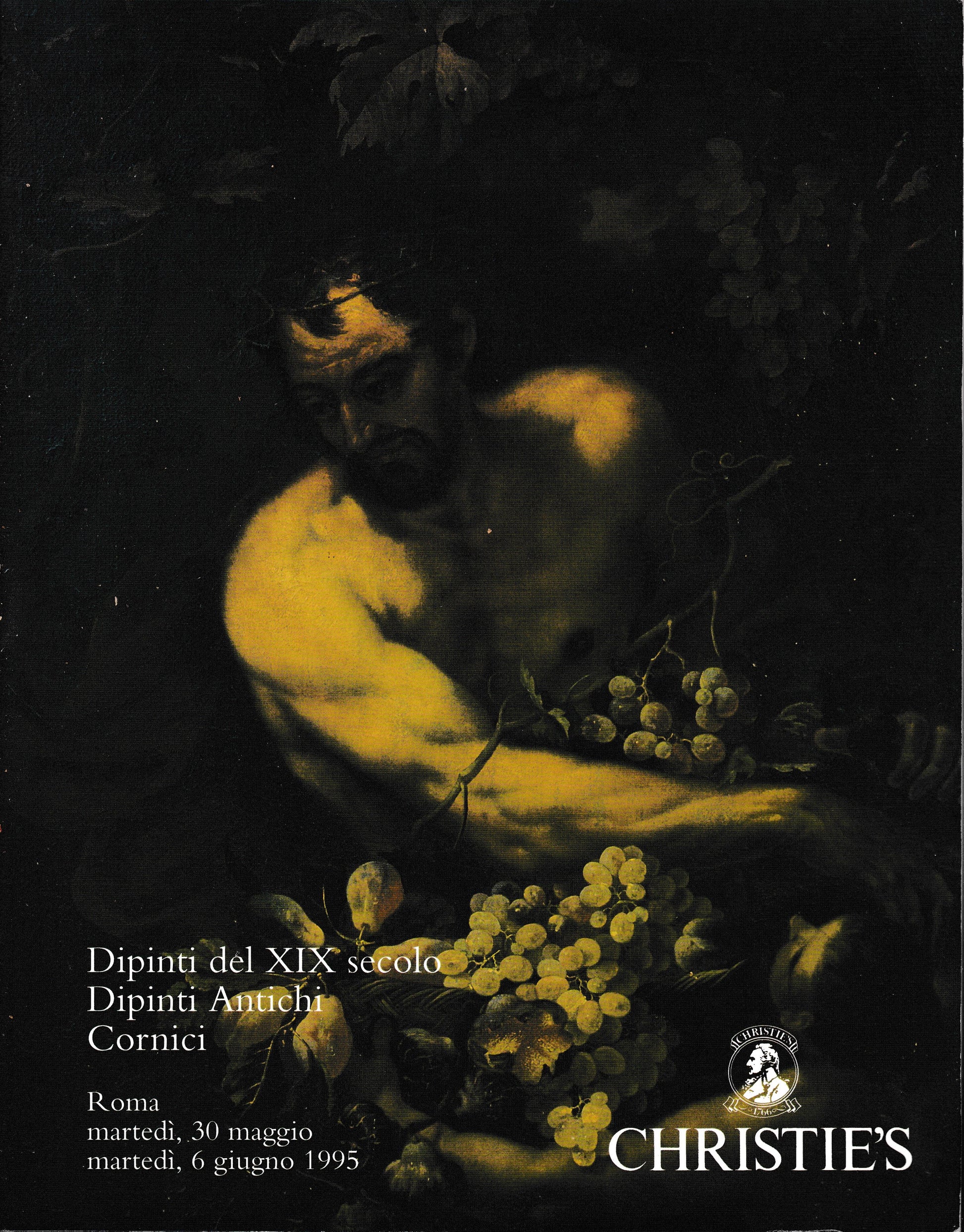 Dipinti del XIX secolo. Dipinti antichi e cornici. Catalogo asta Christie's - copertina