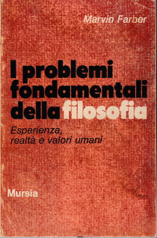 I problemi fondamentali della Filosofia - copertina