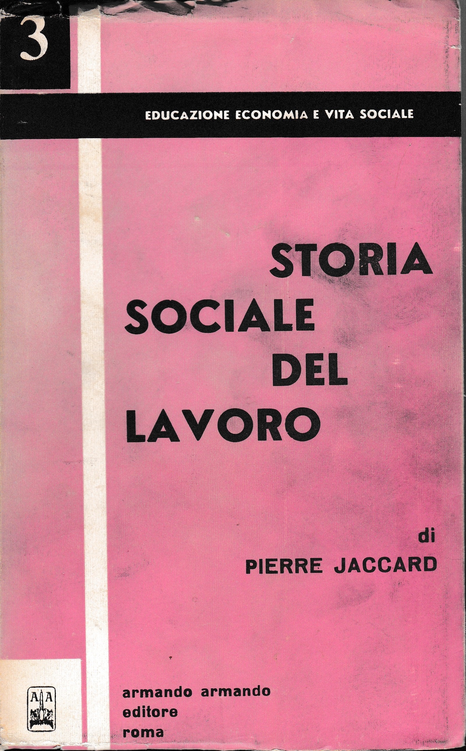 Storia sociale del lavoro - copertina