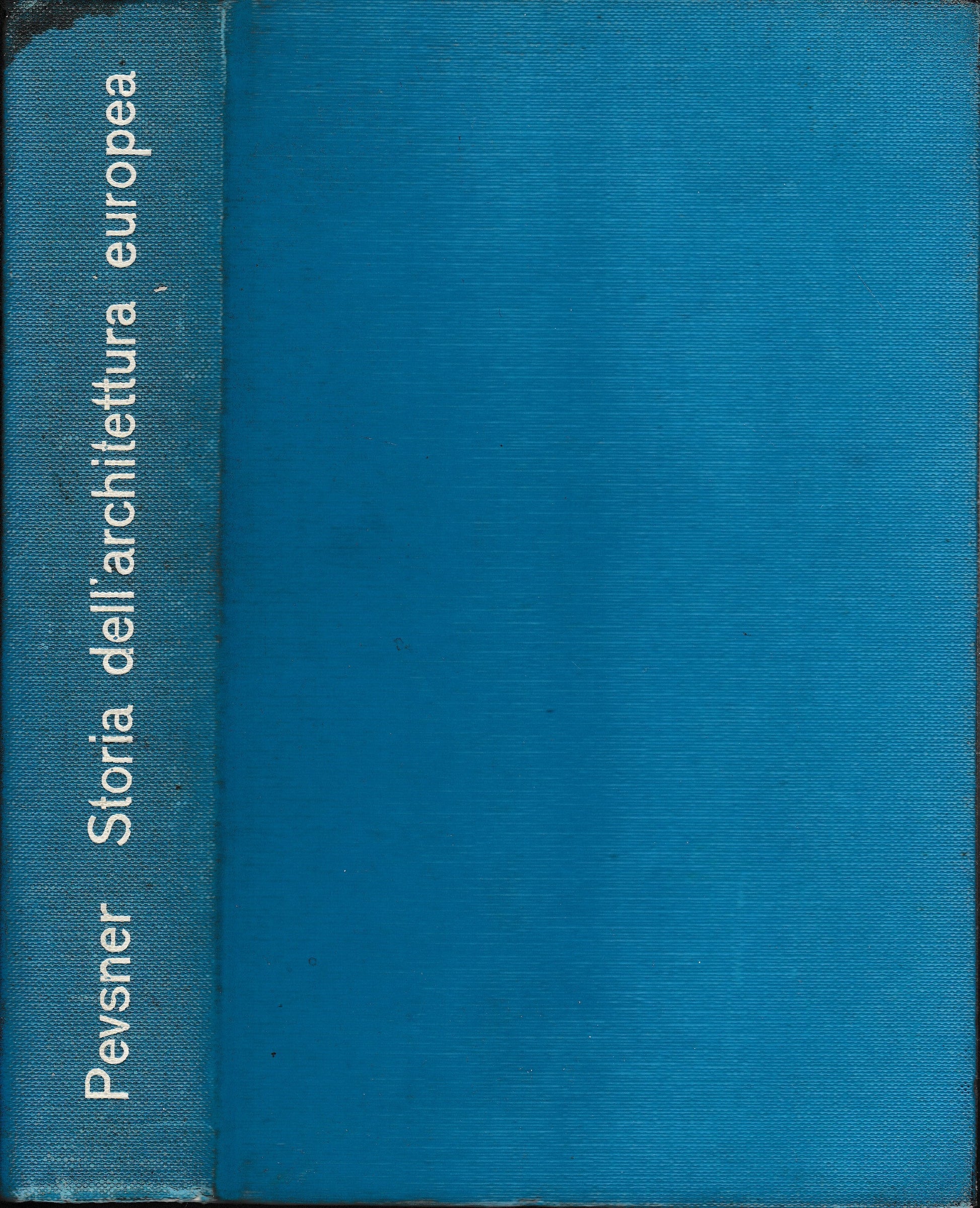 Storia dell'architettura europea - copertina
