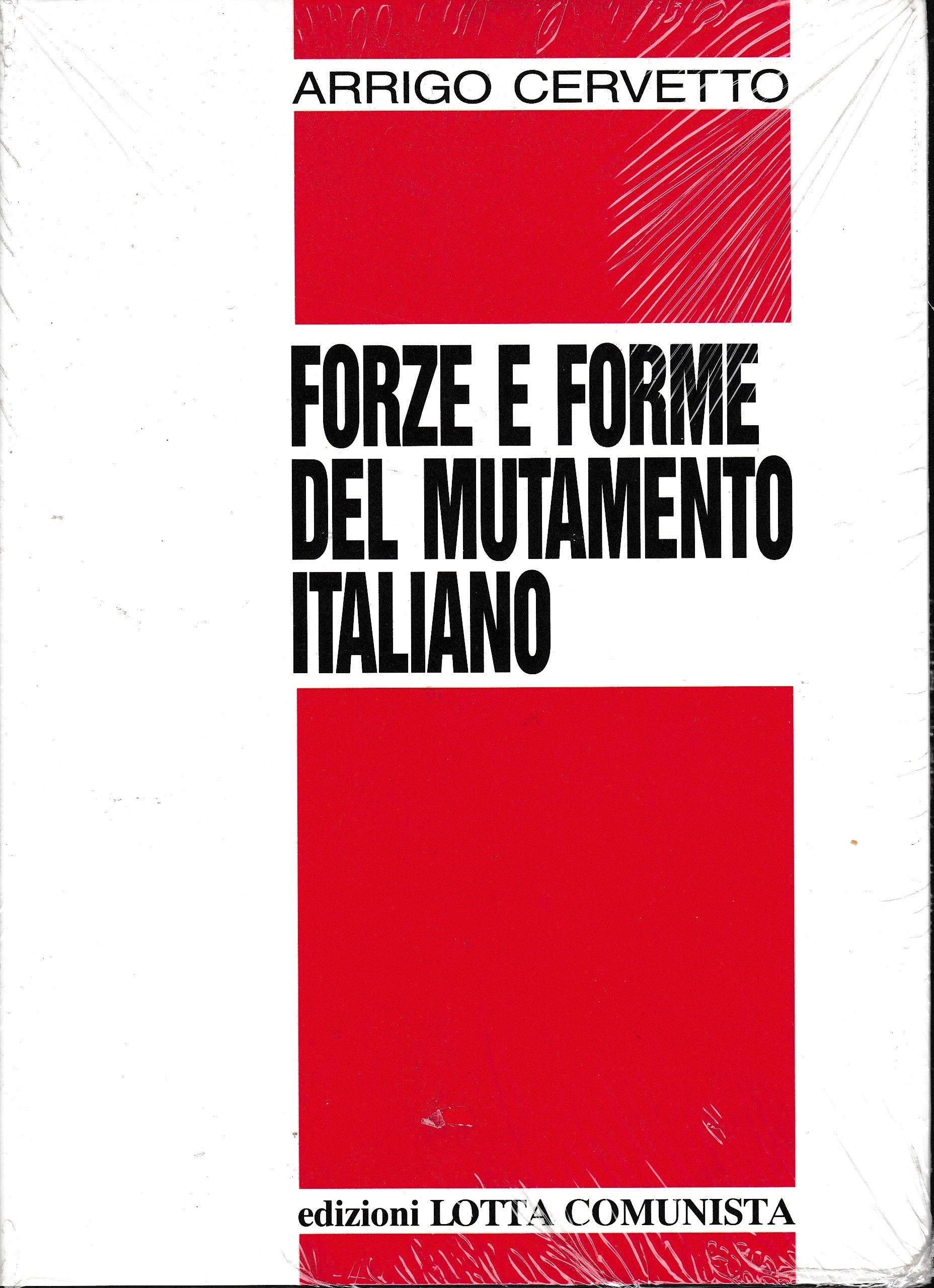 Forze e forme del mutamento italiano - copertina