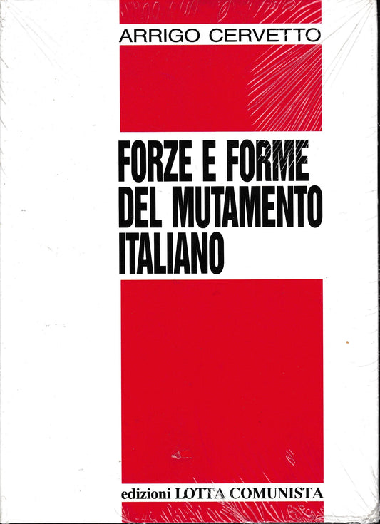 Forze e forme del mutamento italiano - copertina