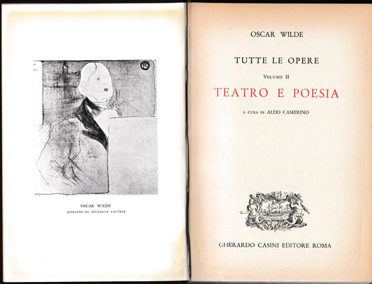 Tutte le opere. Vol. II: Teatro e Poesia - copertina