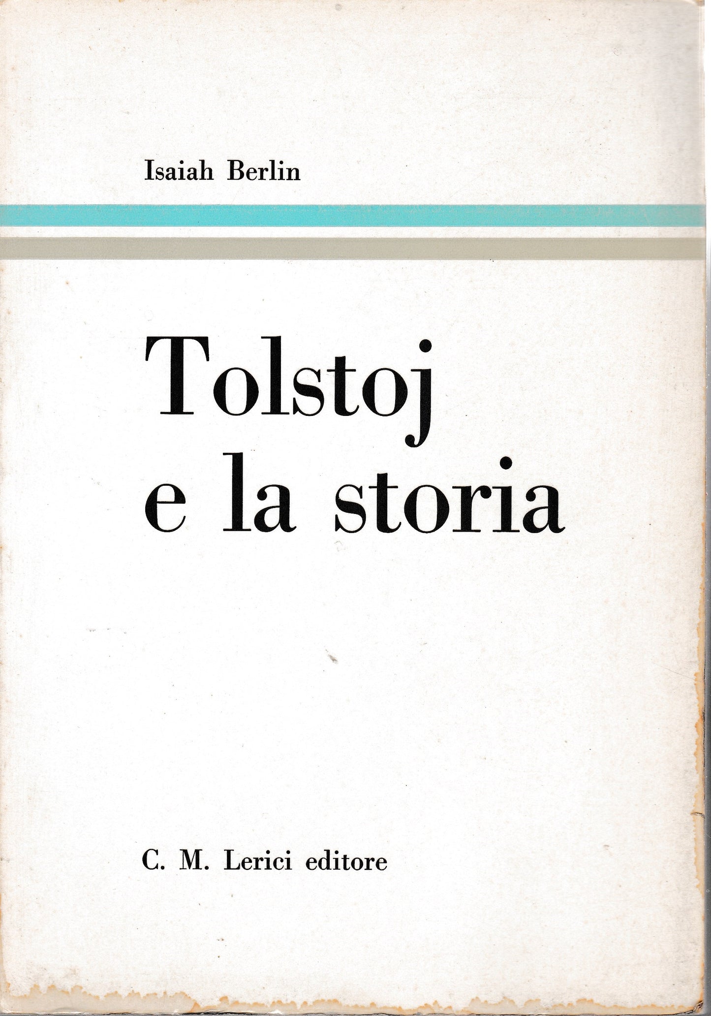 Toltoj e la storia - copertina