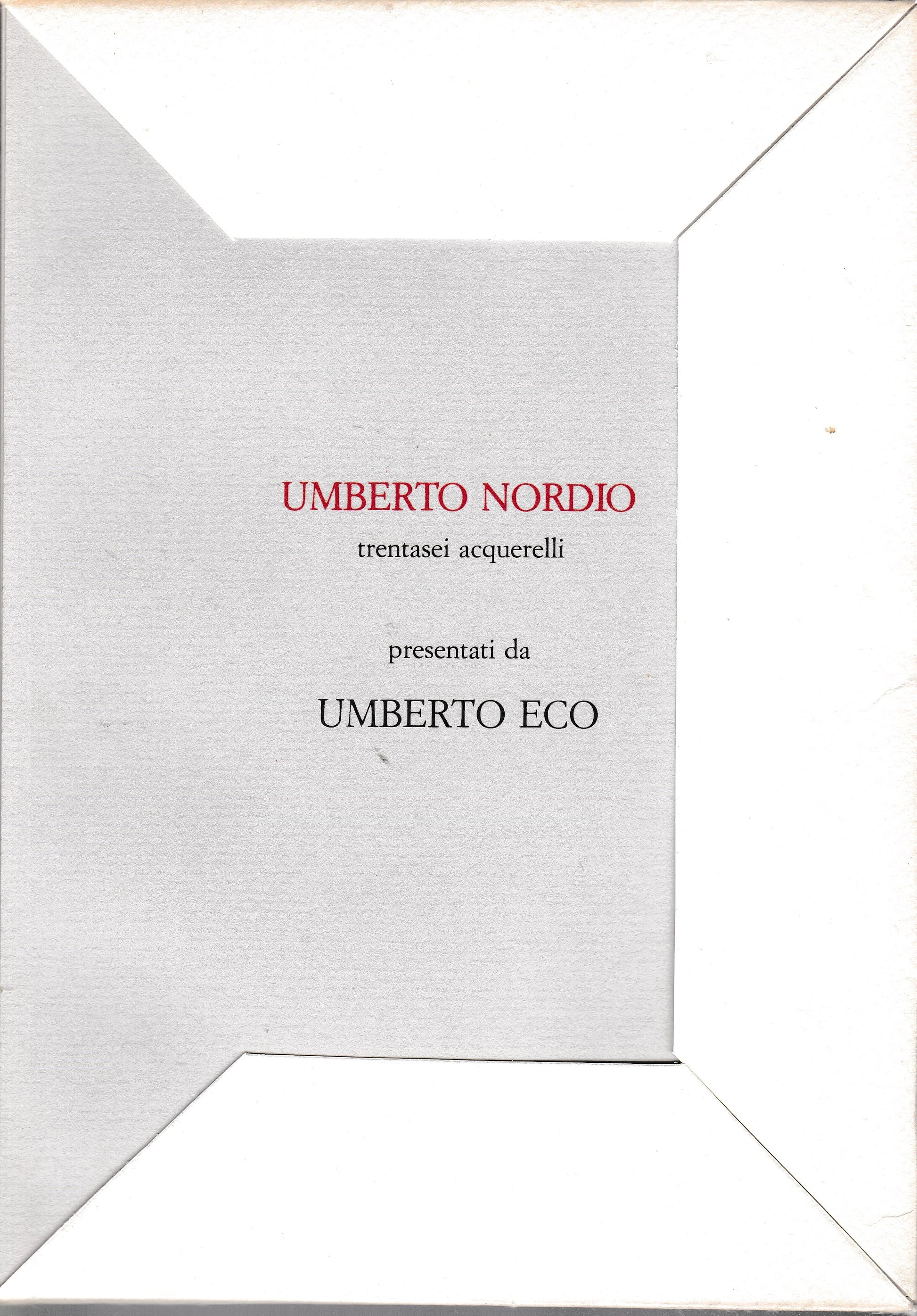 Era proprio una storia senza capo né coda. Umberto Nordio 36 acquerelli - copertina