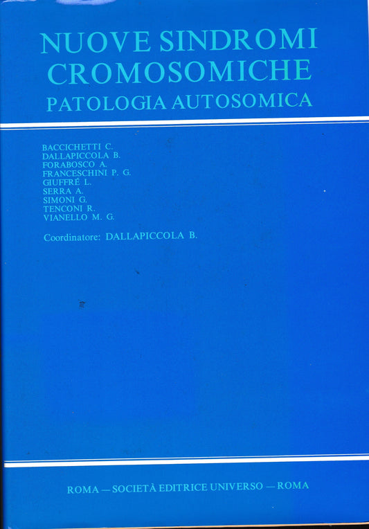 Nuove sindromi cromosomiche. Patologia autosomica - copertina