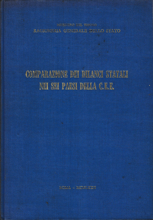 Comparazione dei bilanci statali nei sei paesi della C.E.E. - copertina