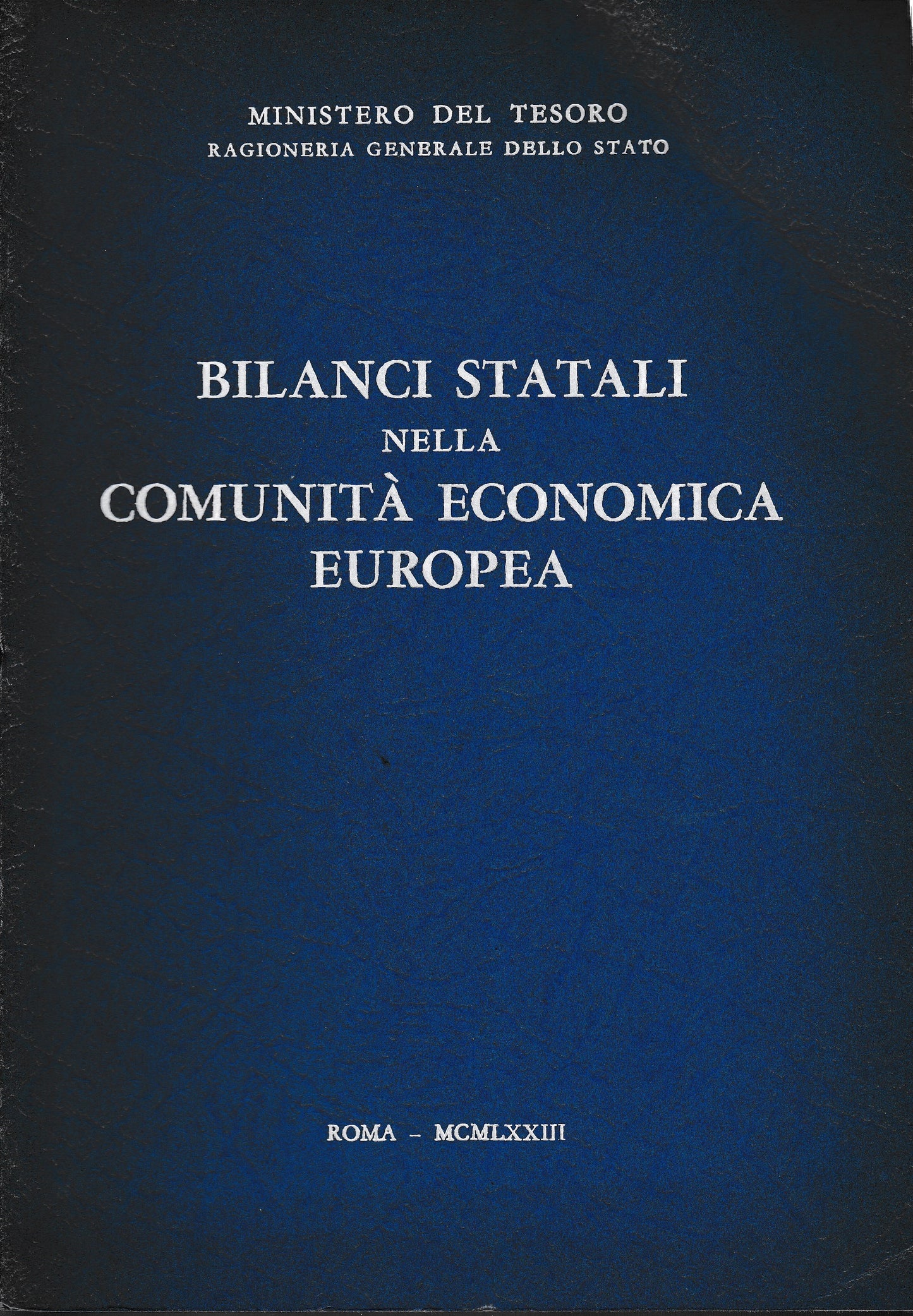Bilanci statali nella Comunità Economica Europea - copertina