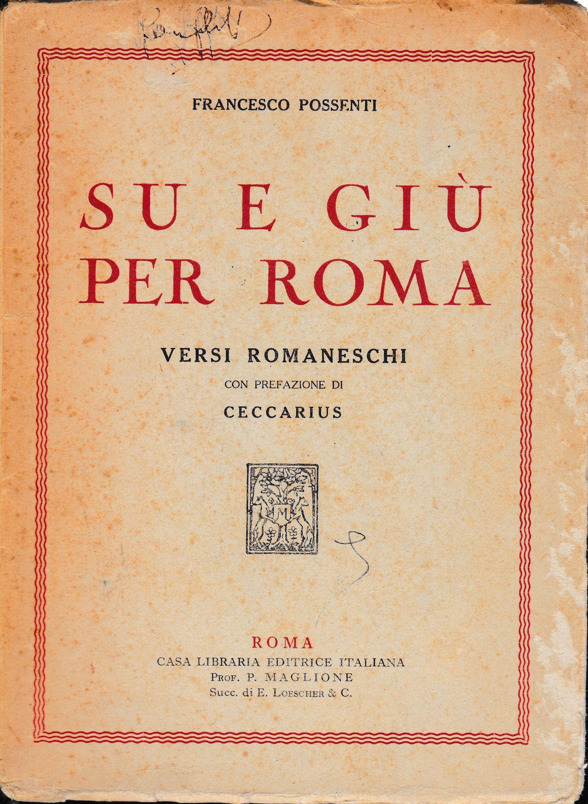 Su e giù per Roma - copertina