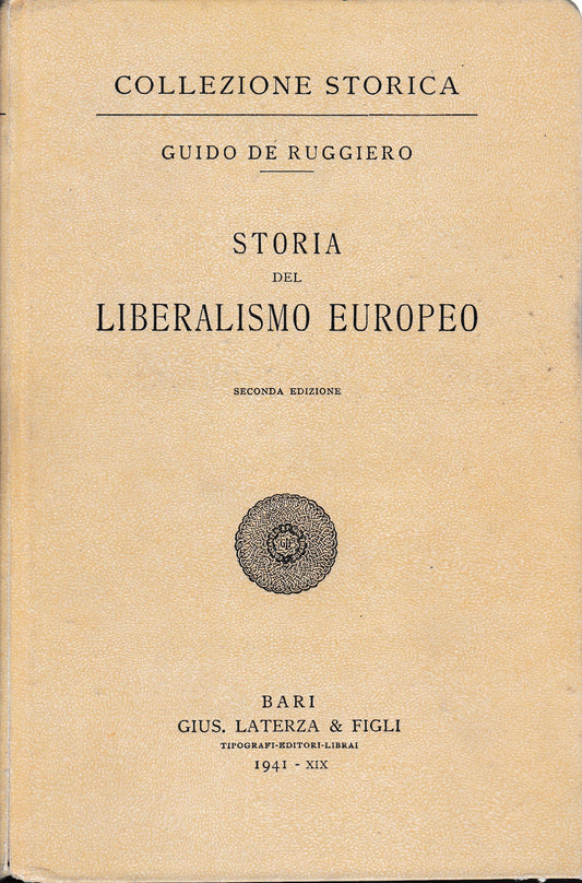 Storia del liberalismo europeo - copertina