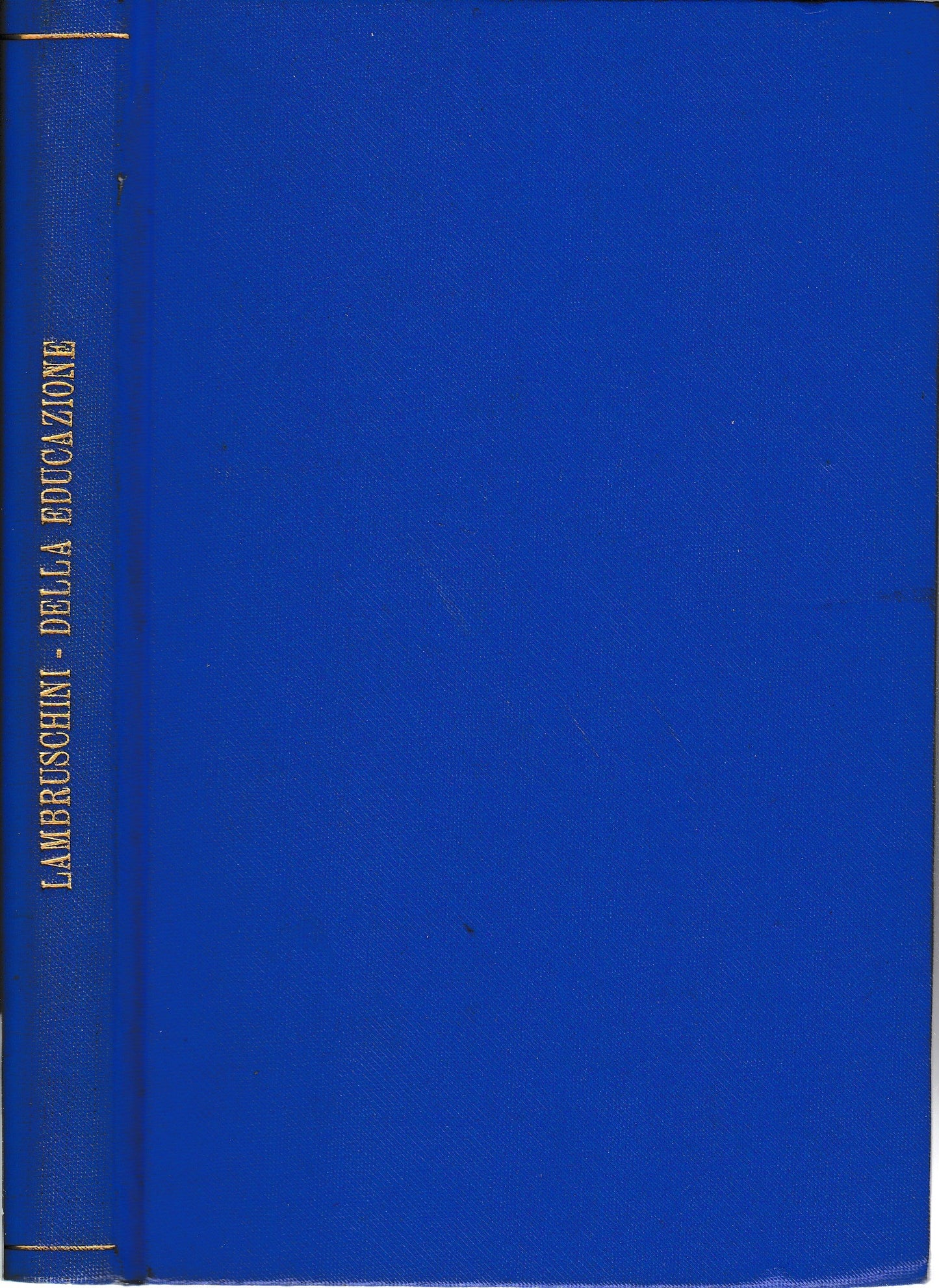 Della educazione - copertina