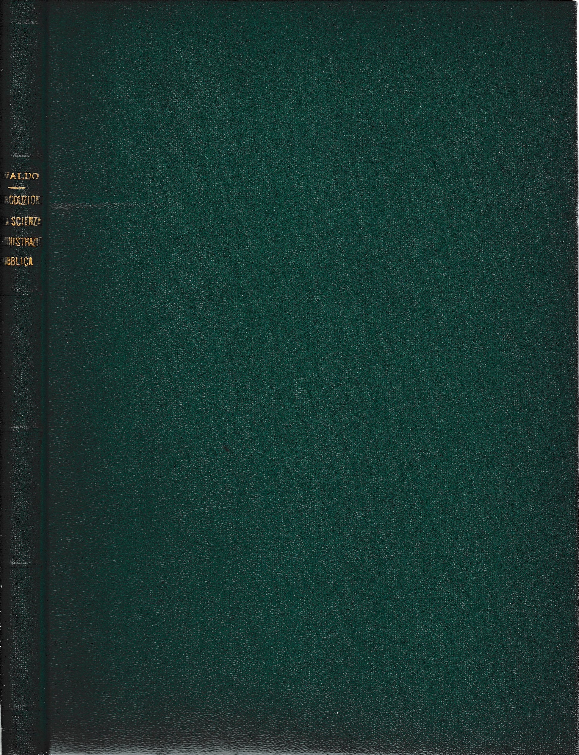 Introduzione alla scienza dell'amministrazione pubblica - copertina