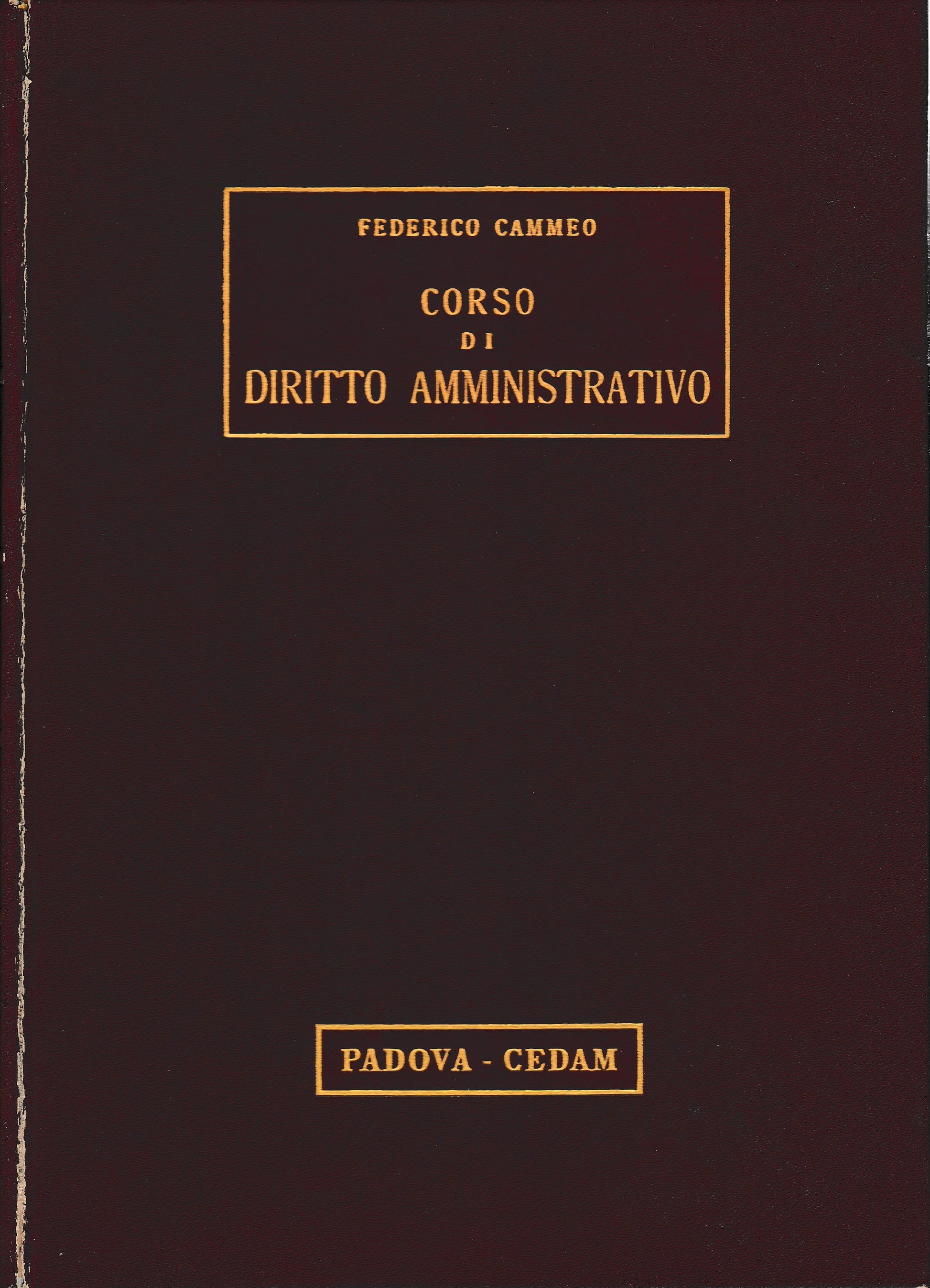 Corso di diritto amministrativo - copertina