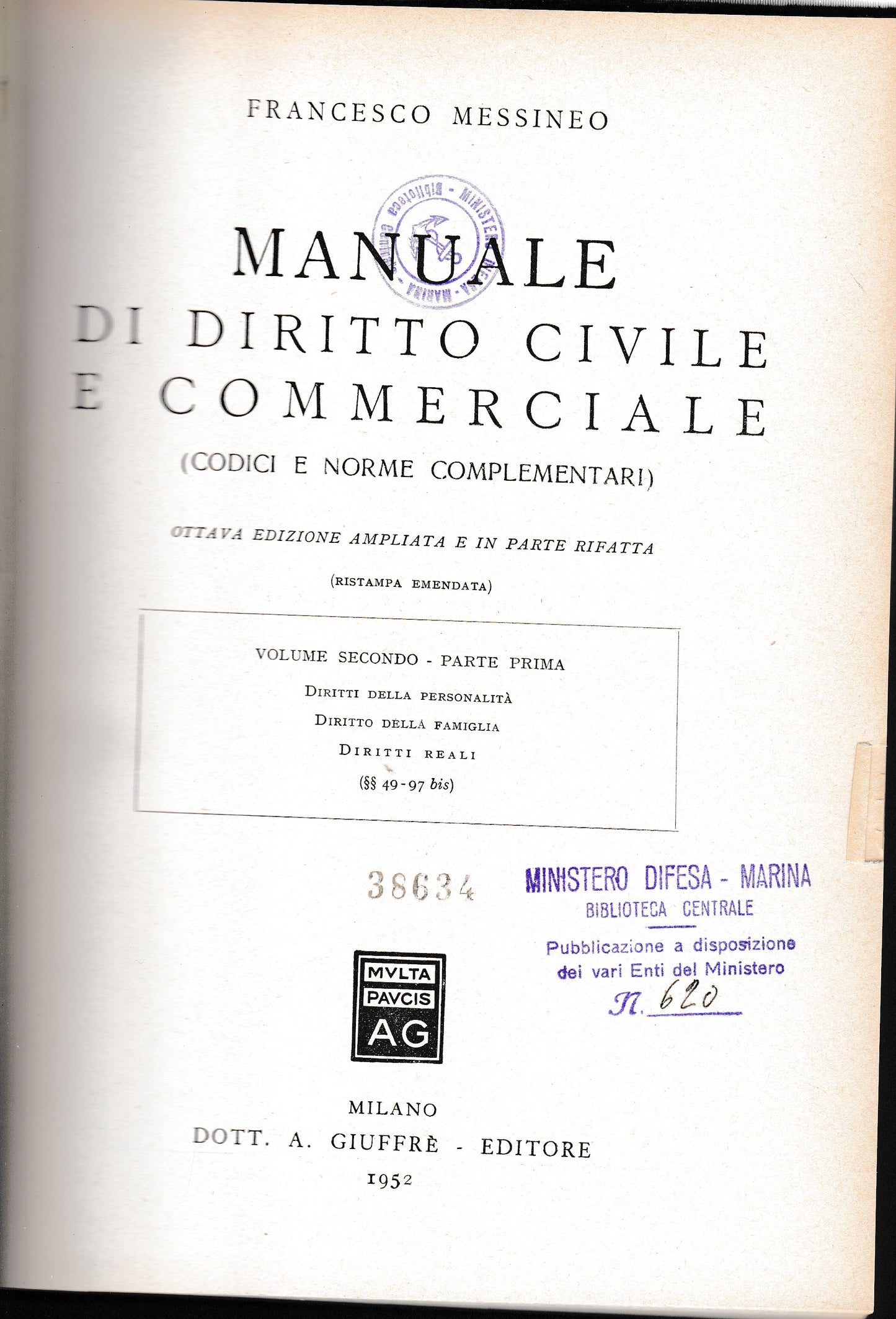 Manuale di diritto civile e commerciale (codici e norme complementari) - copertina