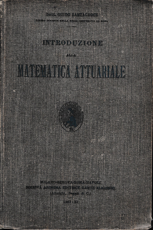 Introduzione alla Matematica attuariale - copertina
