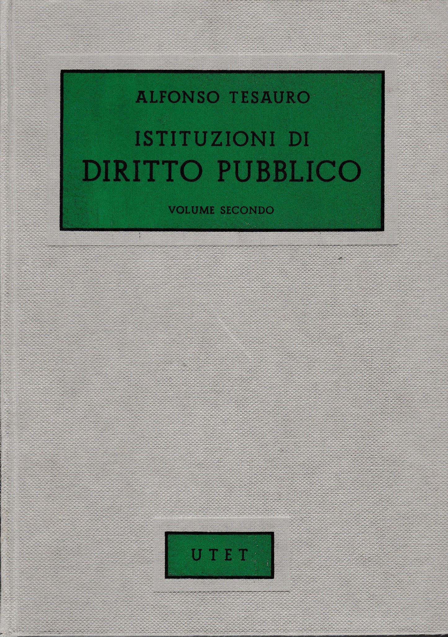 Istituzioni di diritto pubblico vol. 2° Diritto amministrativo - copertina