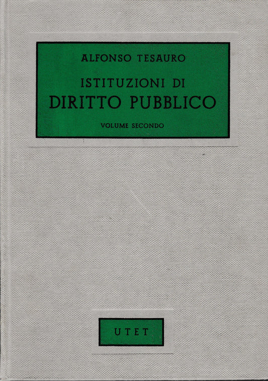 Istituzioni di diritto pubblico vol. 2° Diritto amministrativo - copertina