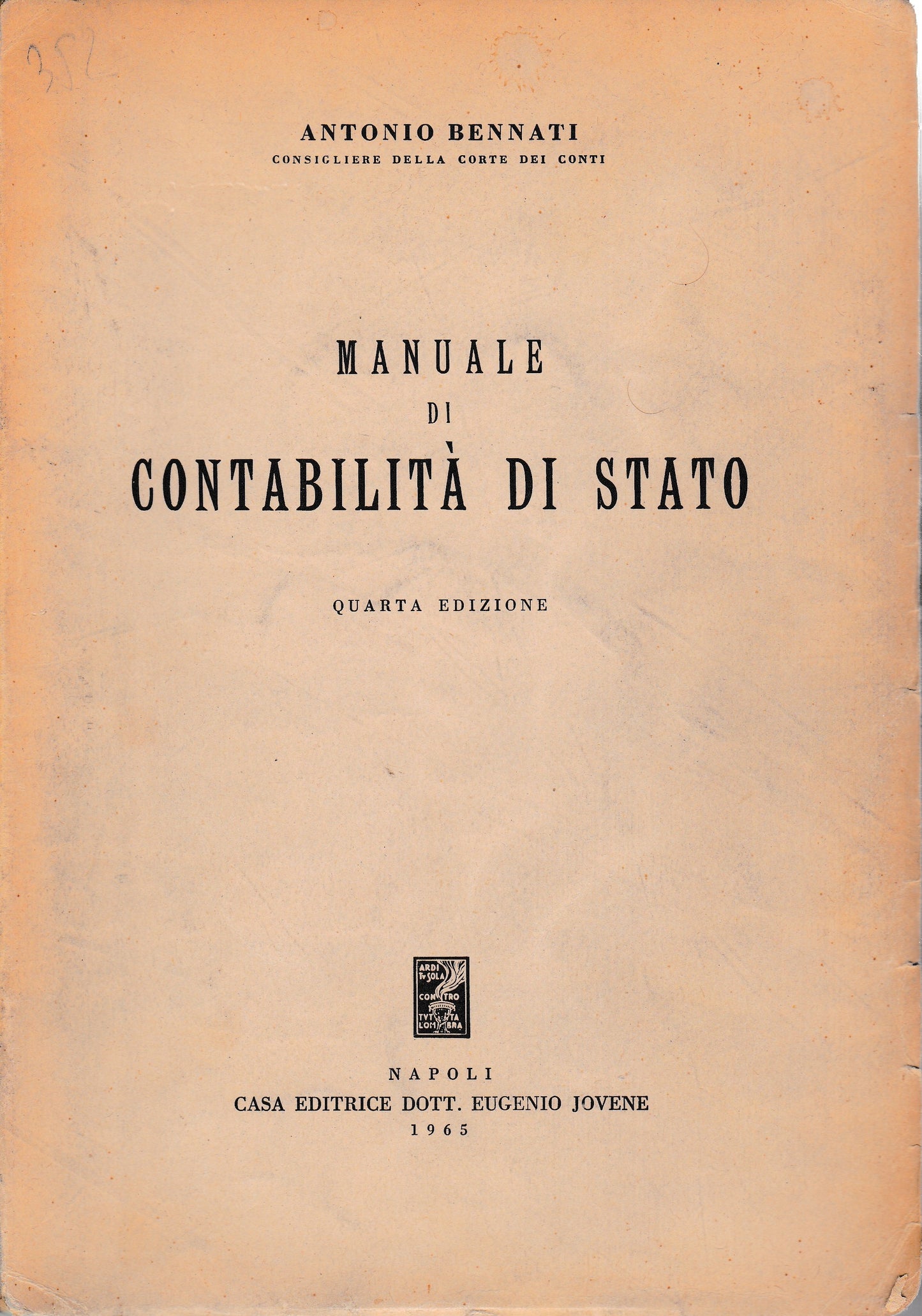 Manuale di Contabilità di Stato - copertina