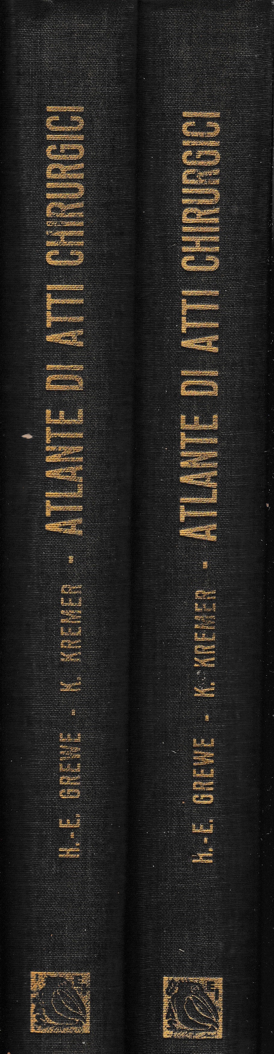 Atlante di atti Chirurgici  2 volumi - copertina