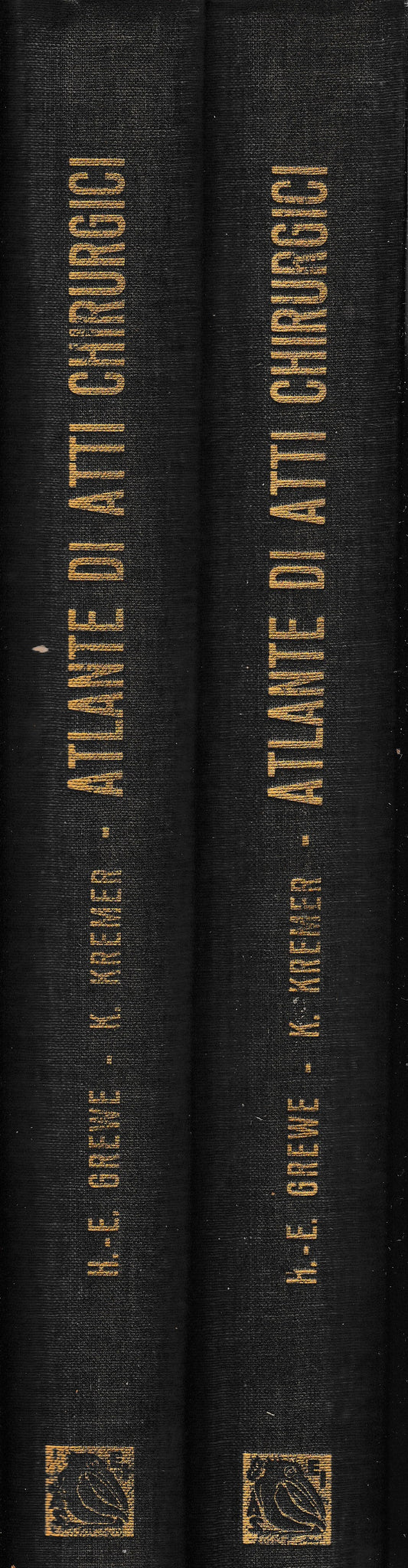 Atlante di atti Chirurgici  2 volumi - copertina