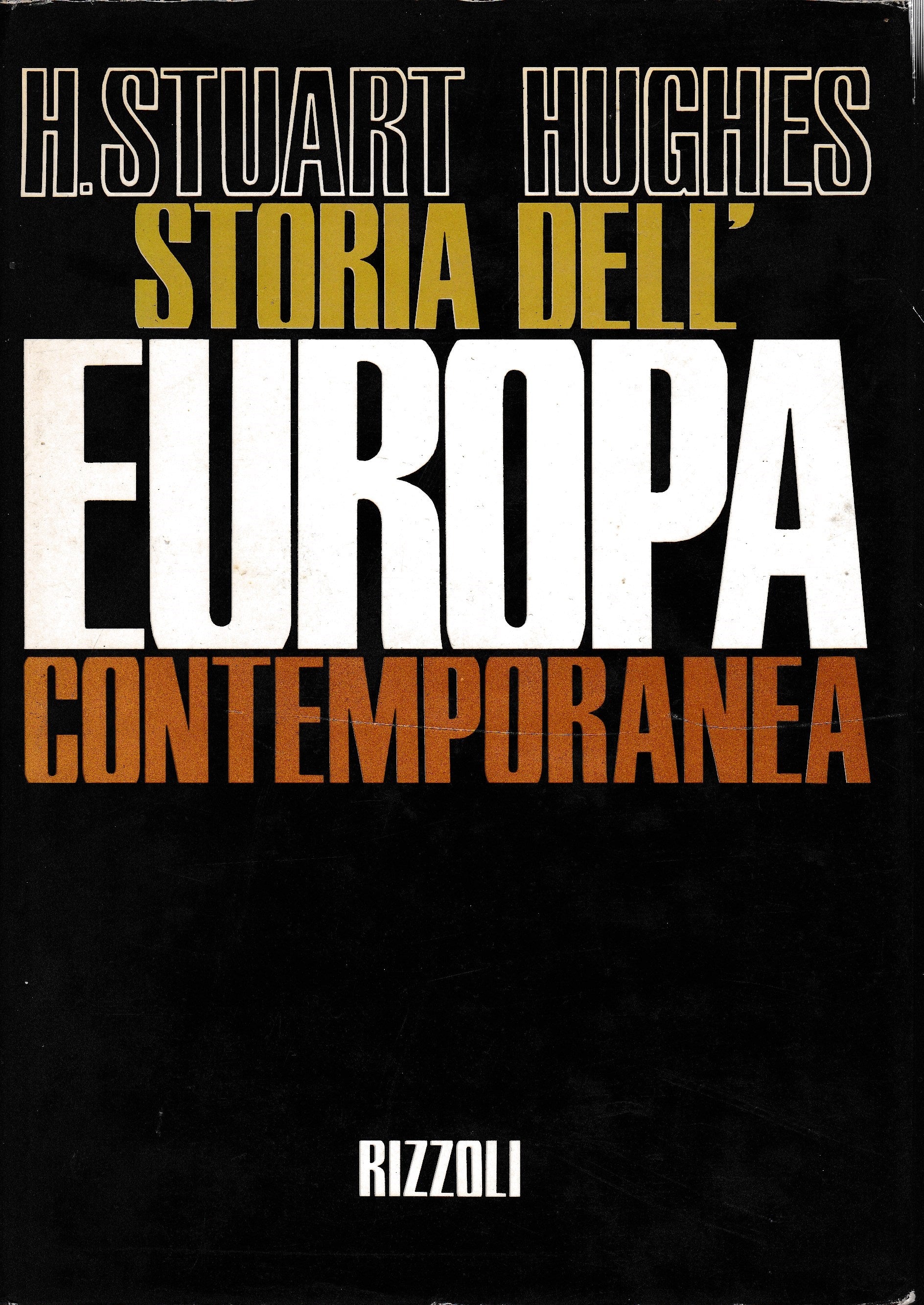 Storia dell'Europa contemporanea - copertina