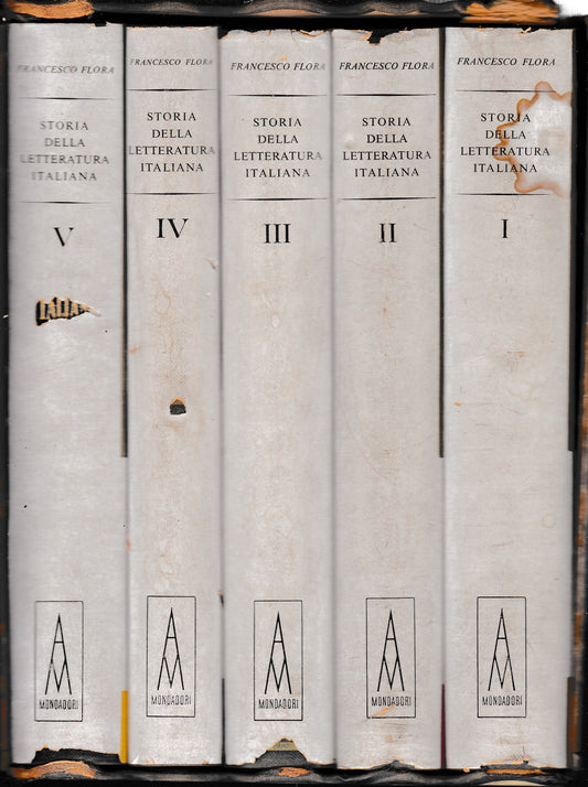 Storia della letteratura italiana 5 volumi - copertina