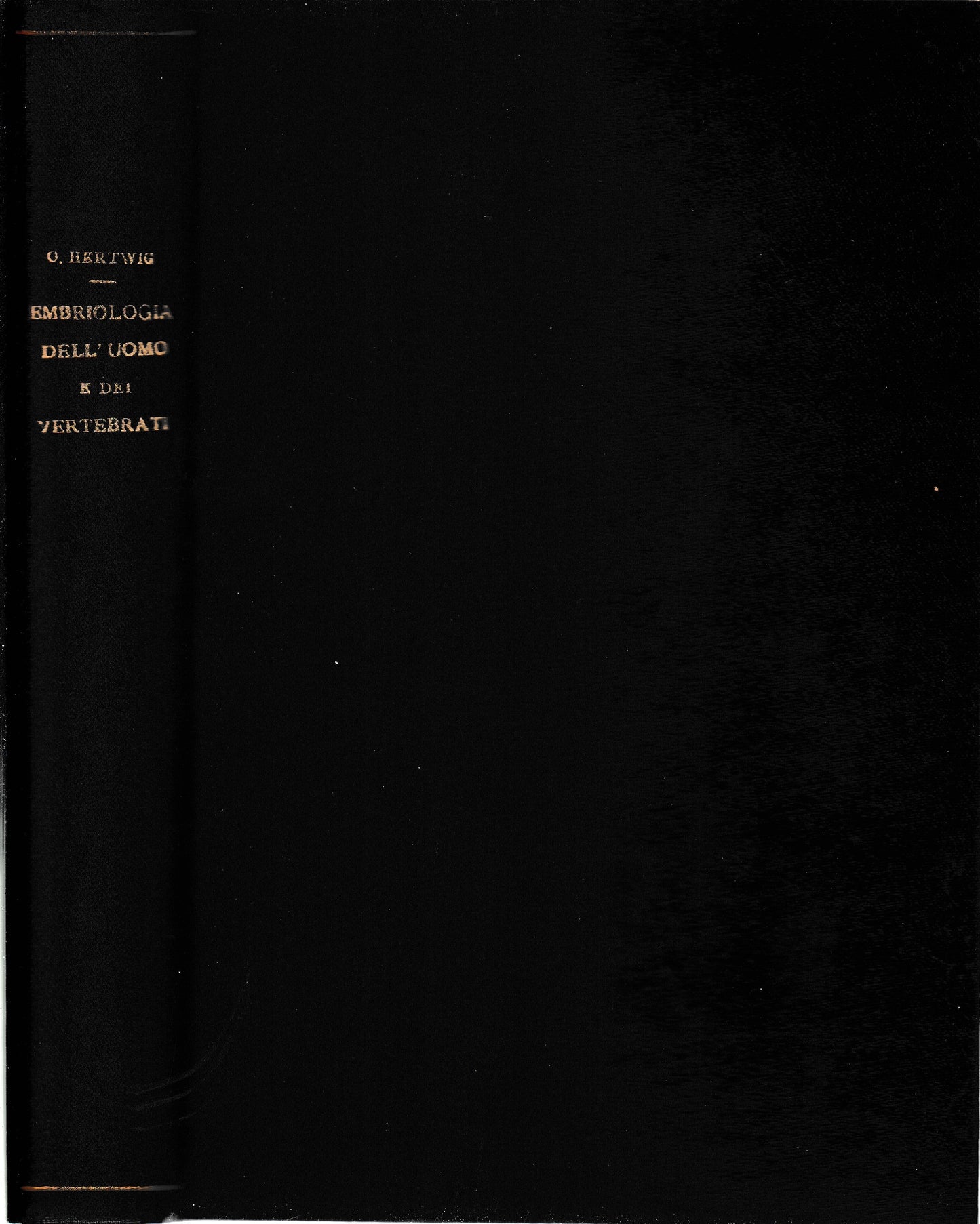 Elementi di Embriologia dell'Uomo e dei Vertebrati - copertina