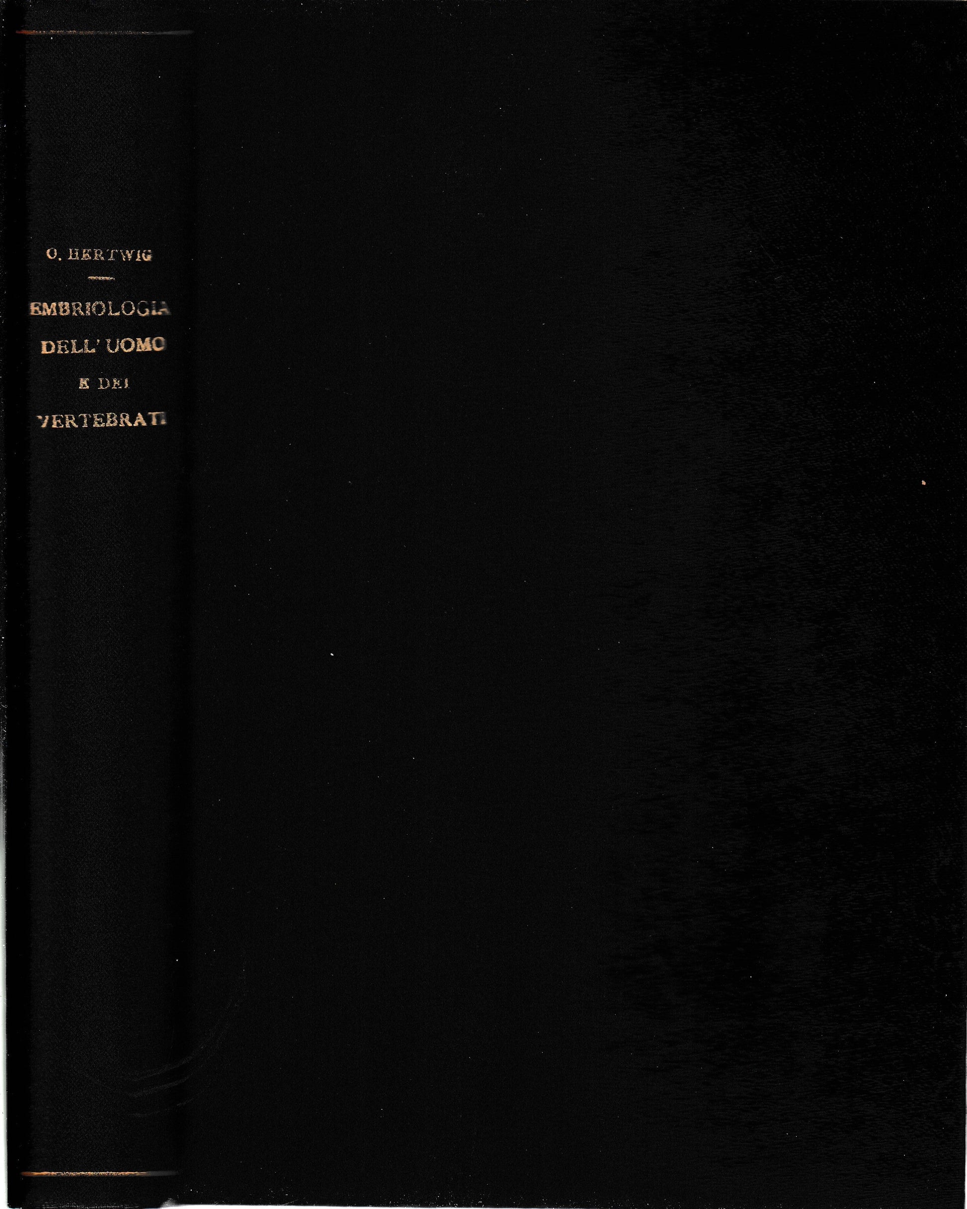 Elementi di Embriologia dell'Uomo e dei Vertebrati - copertina