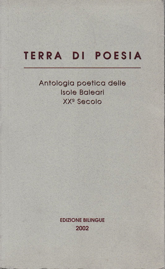 Terra di Poesia. Antologia poetica delle Isole Baleari XX° Secolo - copertina