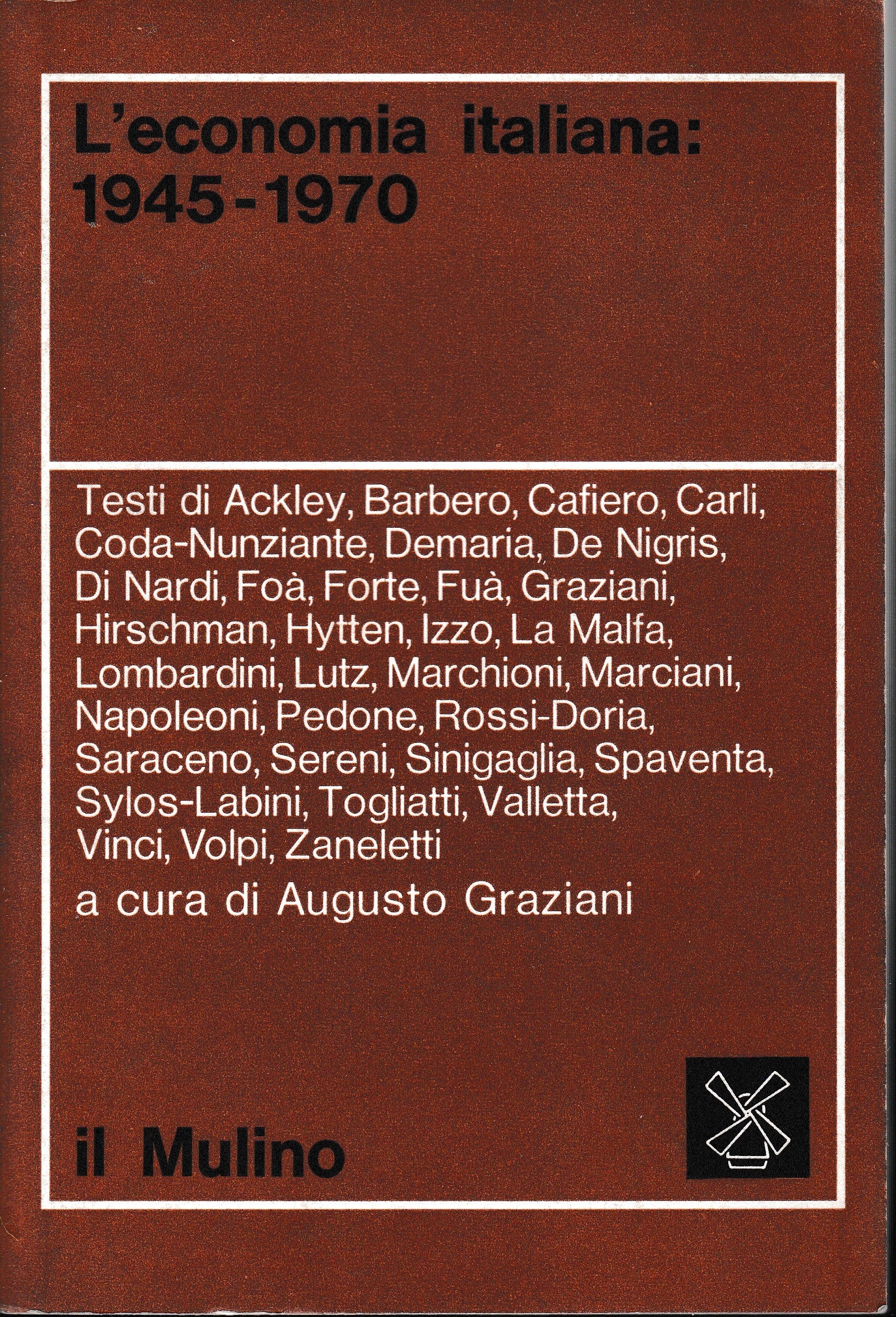 L'economia italiana 1945-1970 - copertina