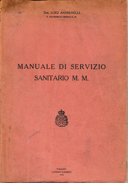 Manuale di servizio sanitario M. M. - copertina