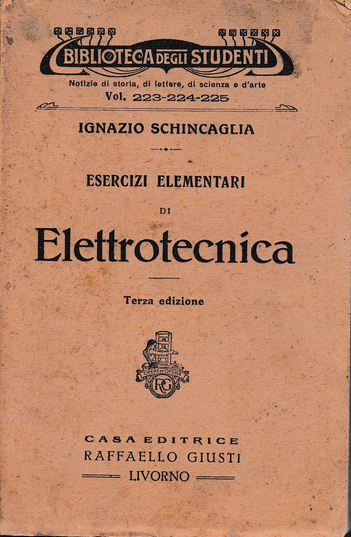 Esercizi elementari di elettrotecnica - copertina