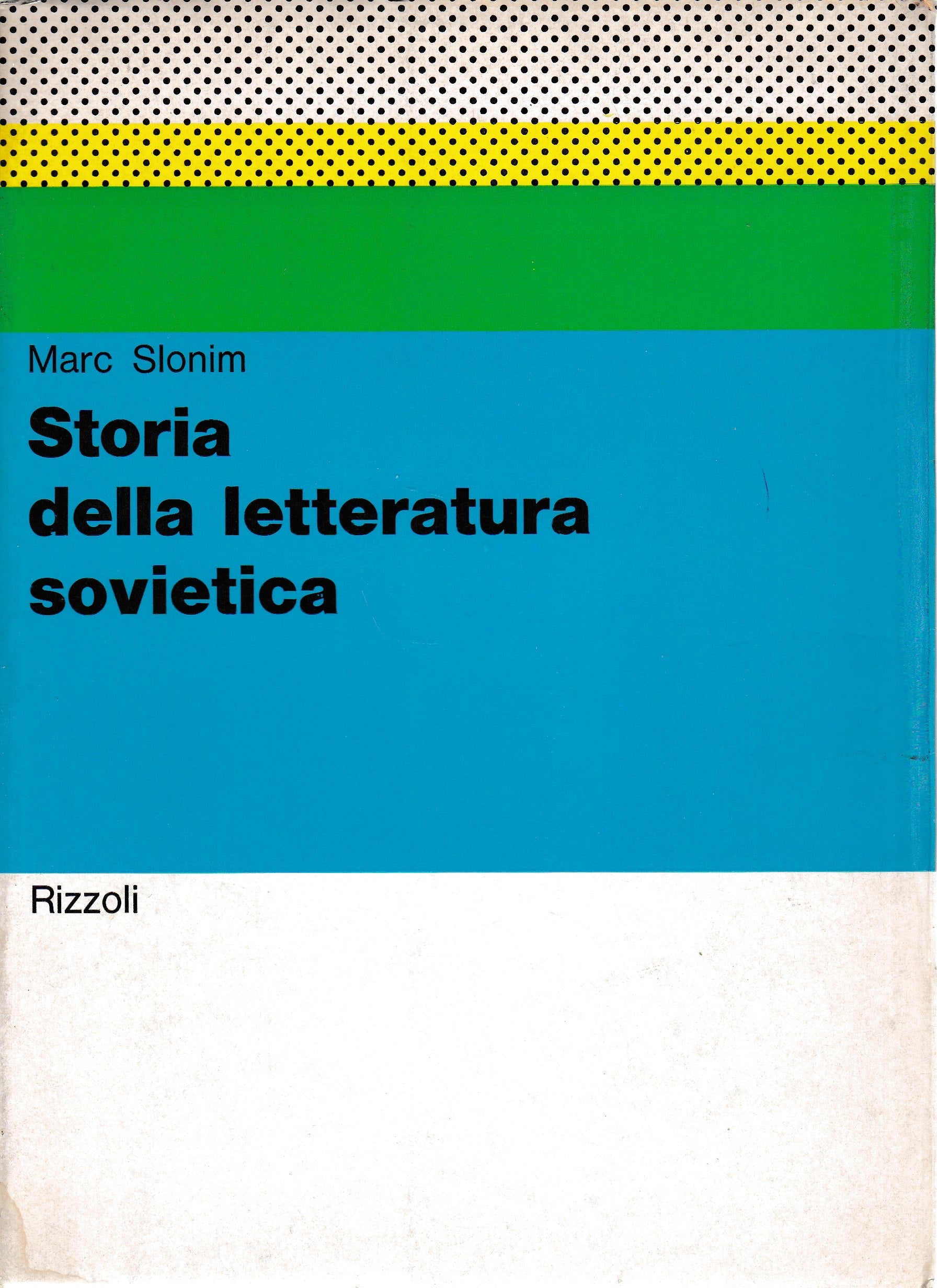 Storia della letteratura sovietica - copertina