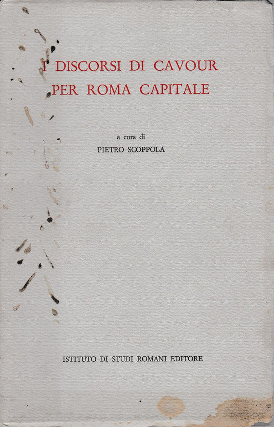 Discorsi di Cavour per Roma capitale - copertina