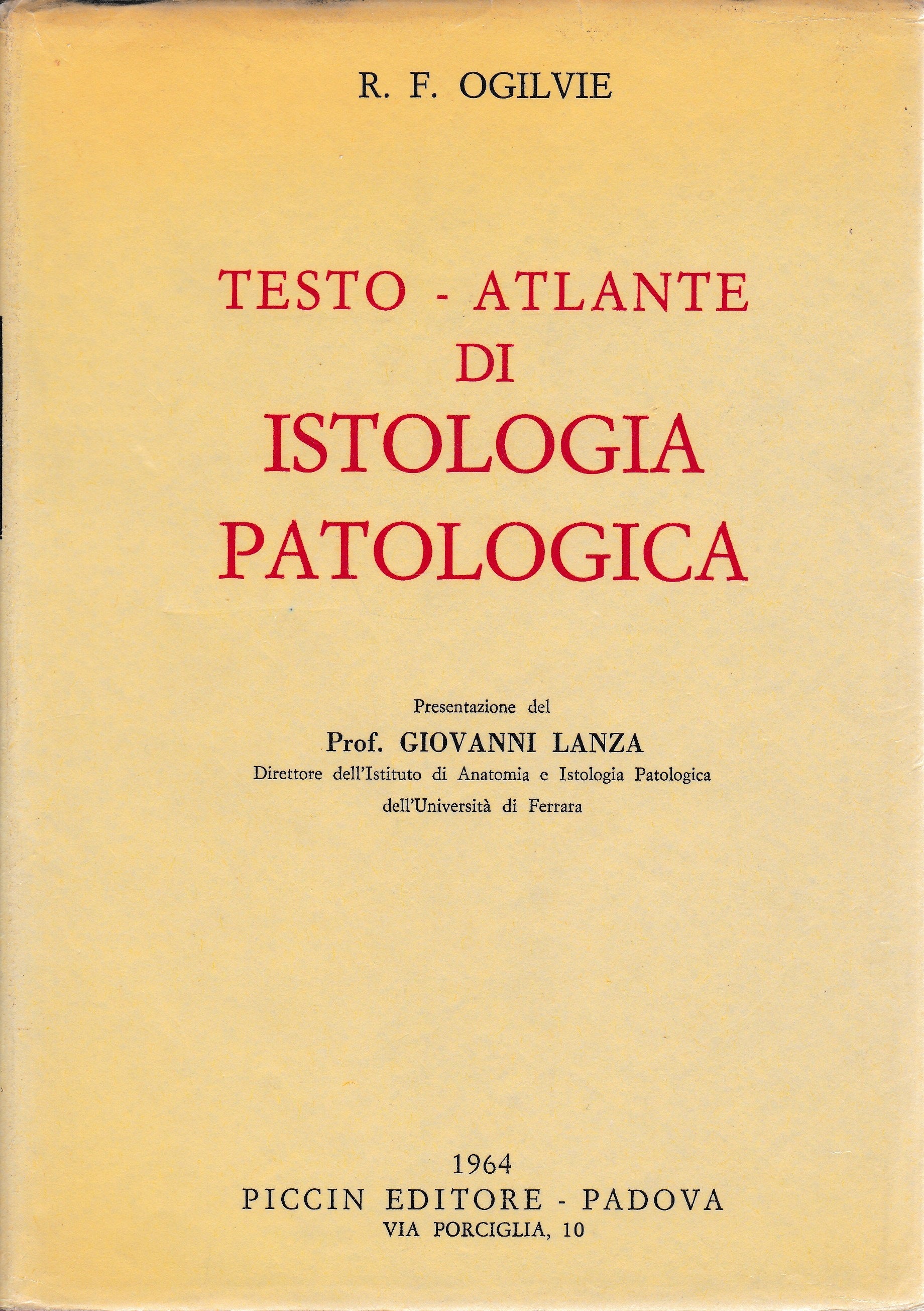 Testo - Atlante di Istologia Patologica - copertina