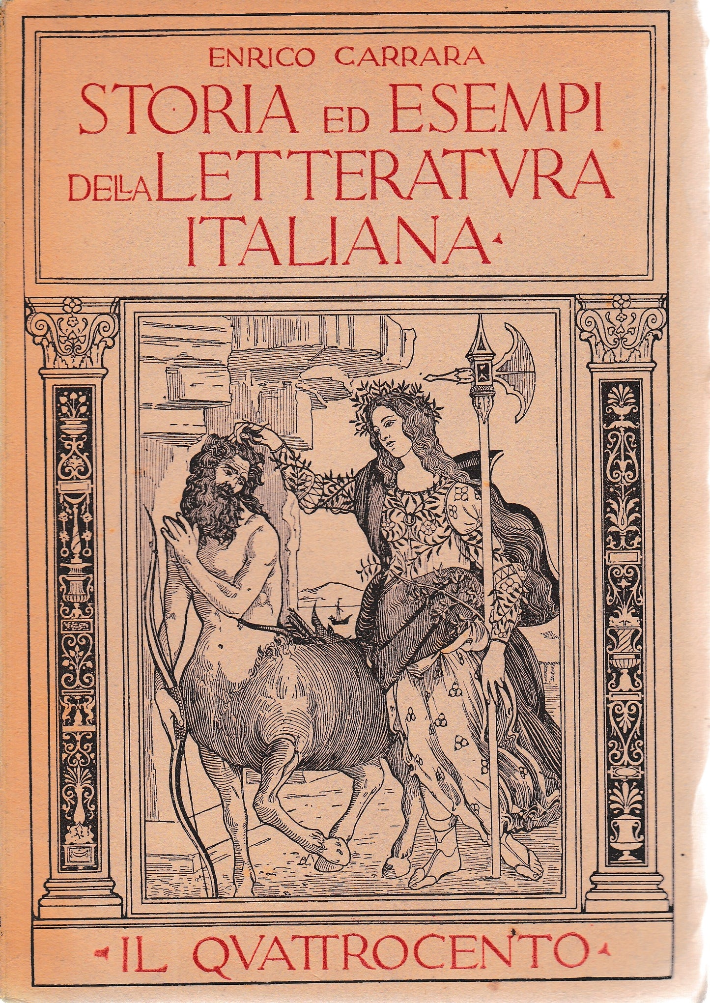 Storia ed esempi della letteratura italiana. Il Quattrocento vol. III° - copertina