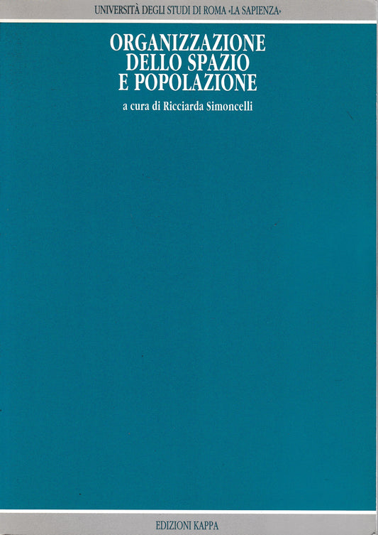 Organizzazione dello spazio e popolazione - copertina