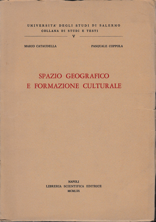 Spazio geografico e formazione culturale - copertina