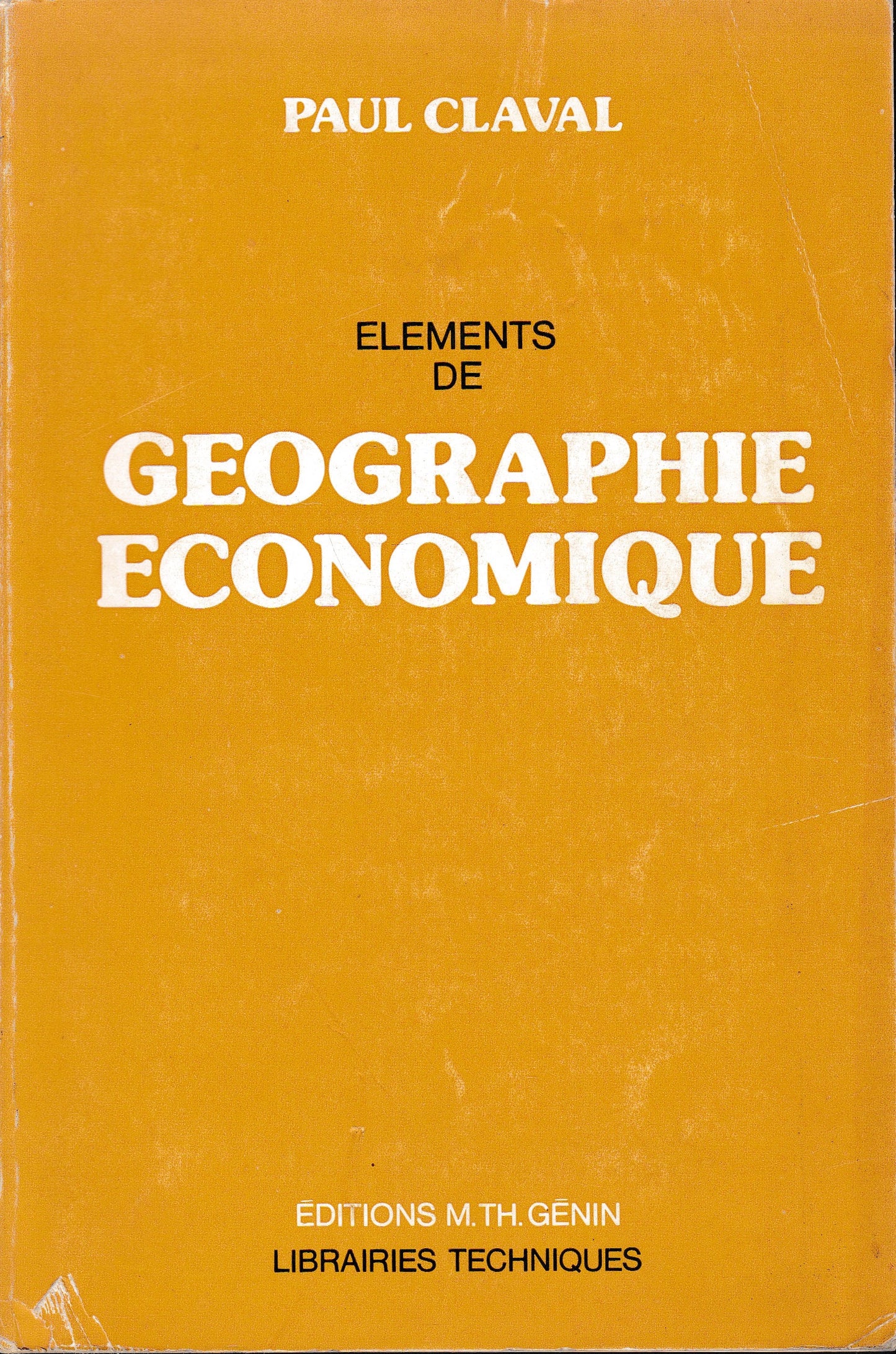 Elements de Geographie Economique - copertina