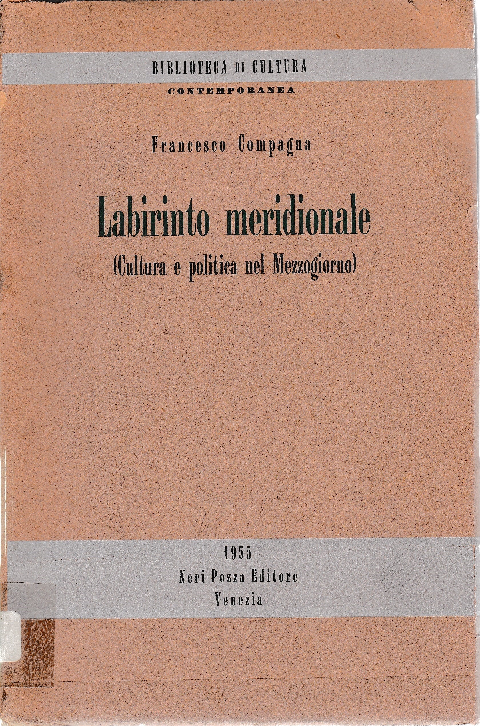 Labirinto meridionale (Cultura e politica nel Mezzogiorno) - copertina