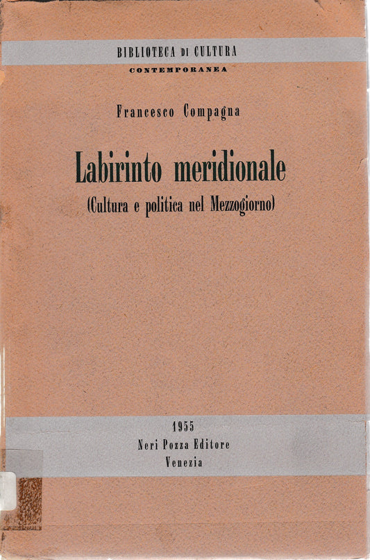 Labirinto meridionale (Cultura e politica nel Mezzogiorno) - copertina