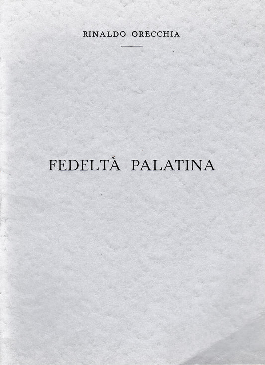 Fedeltà Palatina - copertina